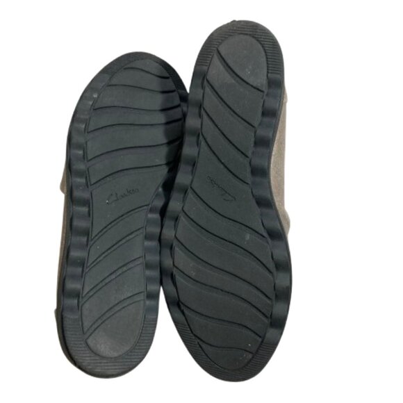 Clarks Gold Metallic Women’s Loafers sz 8.5 Shimmer Lightweight Slip-on Comfort - Picture 7 of 10